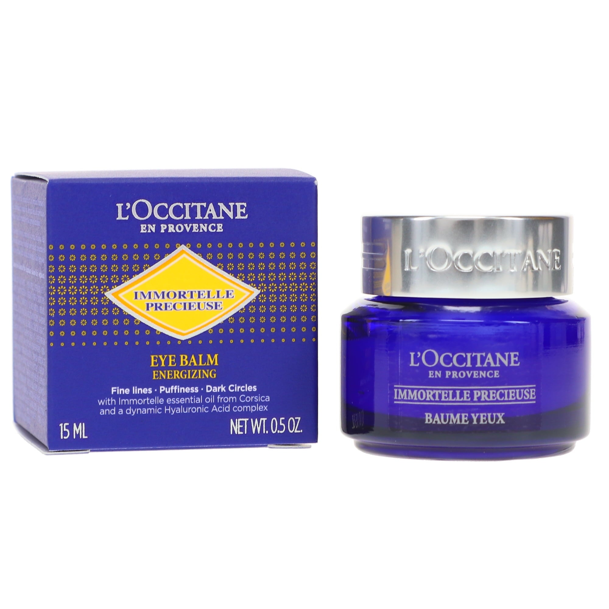L’Occitane Immortelle Precious Eye Balm – Anti-Aging Eye Cream with Immortelle Essential Oil, 0.5 oz