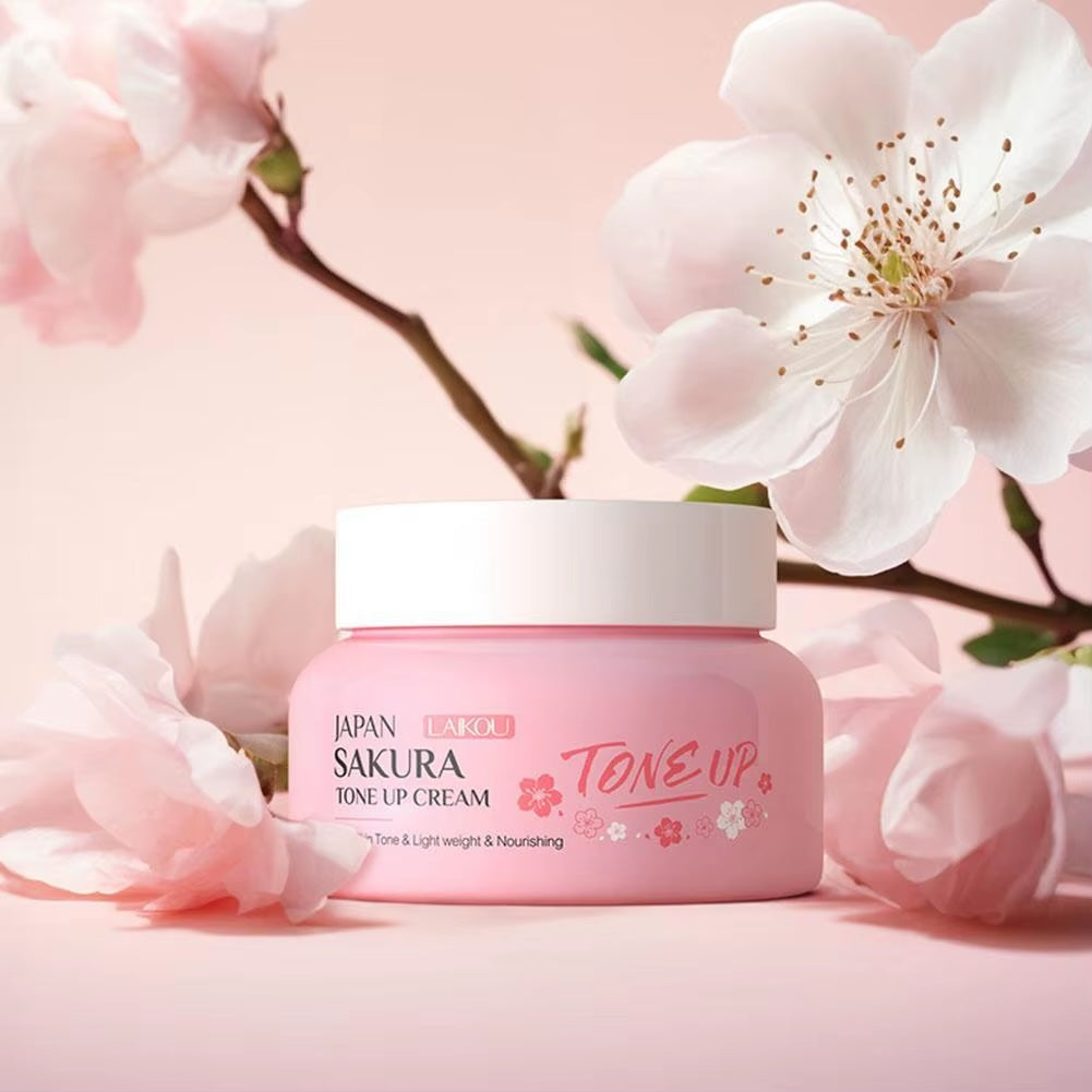 LAIKOU Japan Sakura Face Cream – Moisturizing, Firming & Brightening Blossom Essence, 60g