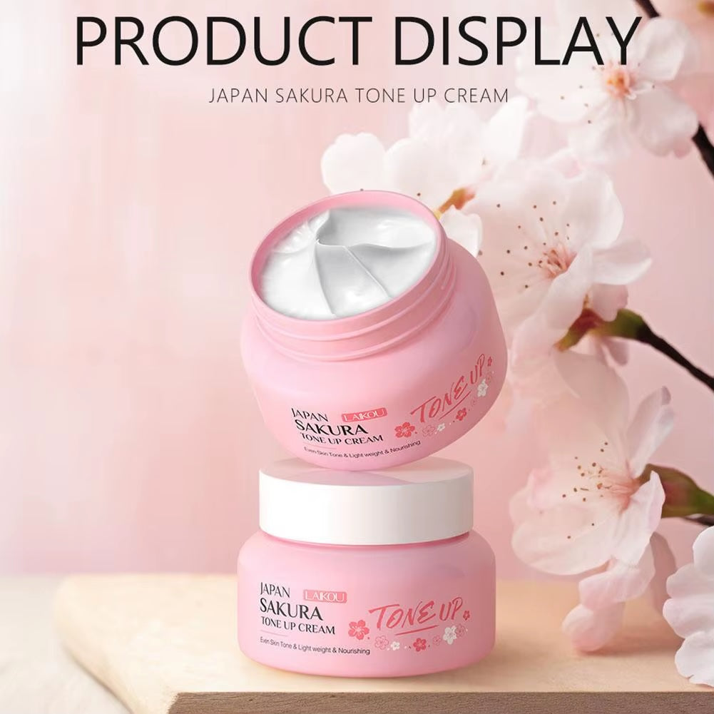 LAIKOU Japan Sakura Face Cream – Moisturizing, Firming & Brightening Blossom Essence, 60g