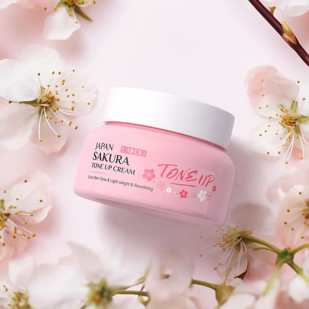 LAIKOU Japan Sakura Face Cream – Moisturizing, Firming & Brightening Blossom Essence, 60g