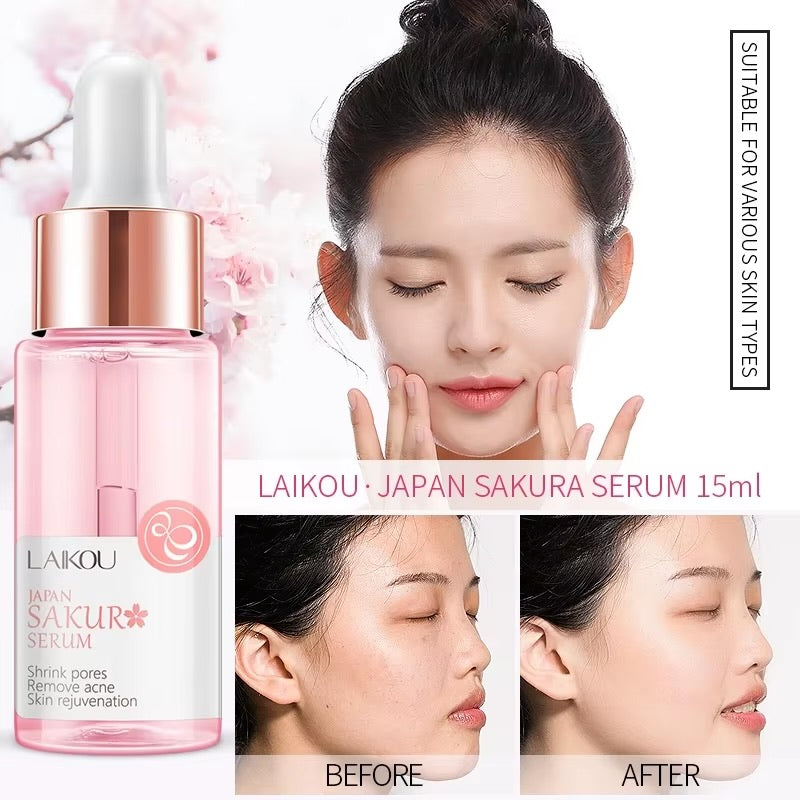LAIKOU Japan Sakura Face Serum – Oil Control, Brightening & Nourishing Essence, 17ml