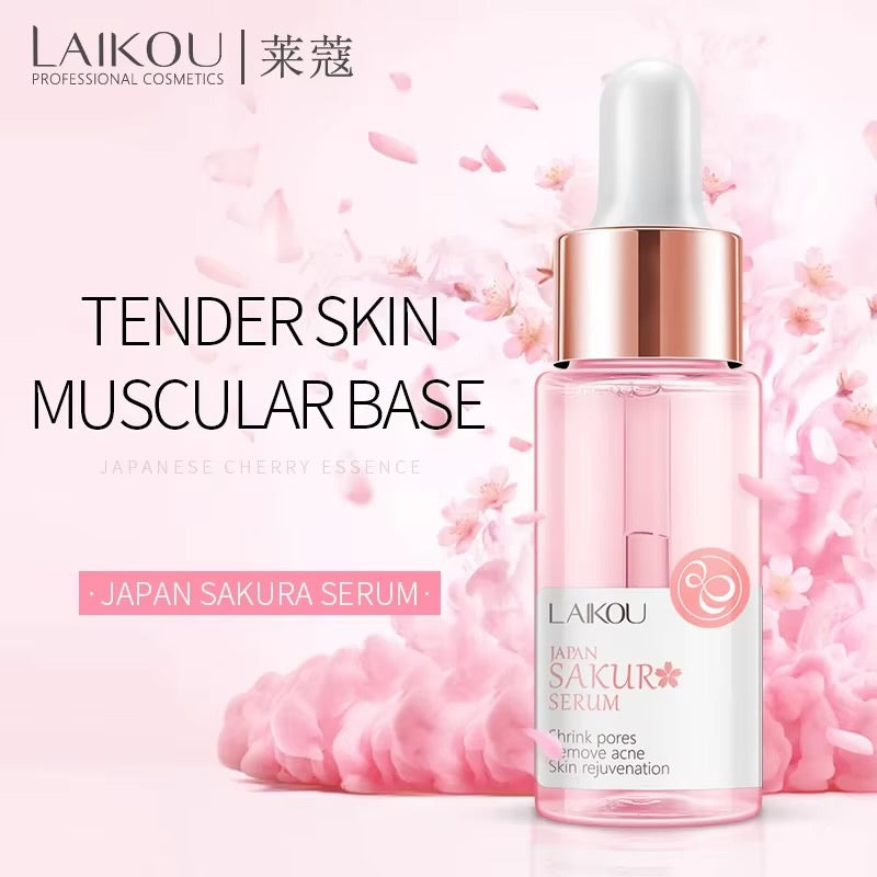 LAIKOU Japan Sakura Face Serum – Oil Control, Brightening & Nourishing Essence, 17ml