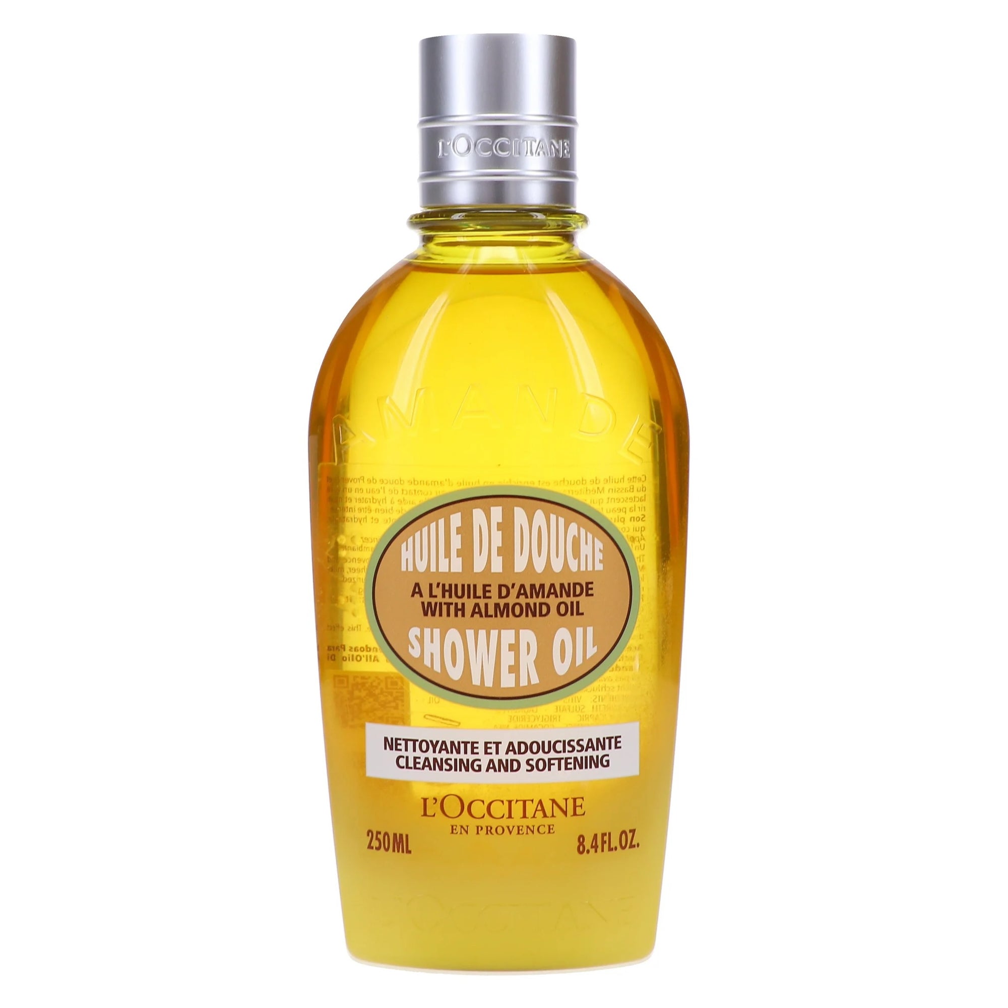 L’Occitane Almond Shower Oil – Nourishing Body Cleanser with Sweet Almond Oil, 8.4 oz