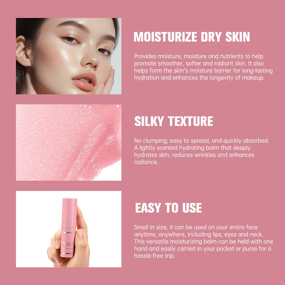 Lakerain Collagen Wrinkle Bounce Multi Balm Stick – Moisturizing Anti-Aging Korean Multi-Use Balm (9g)