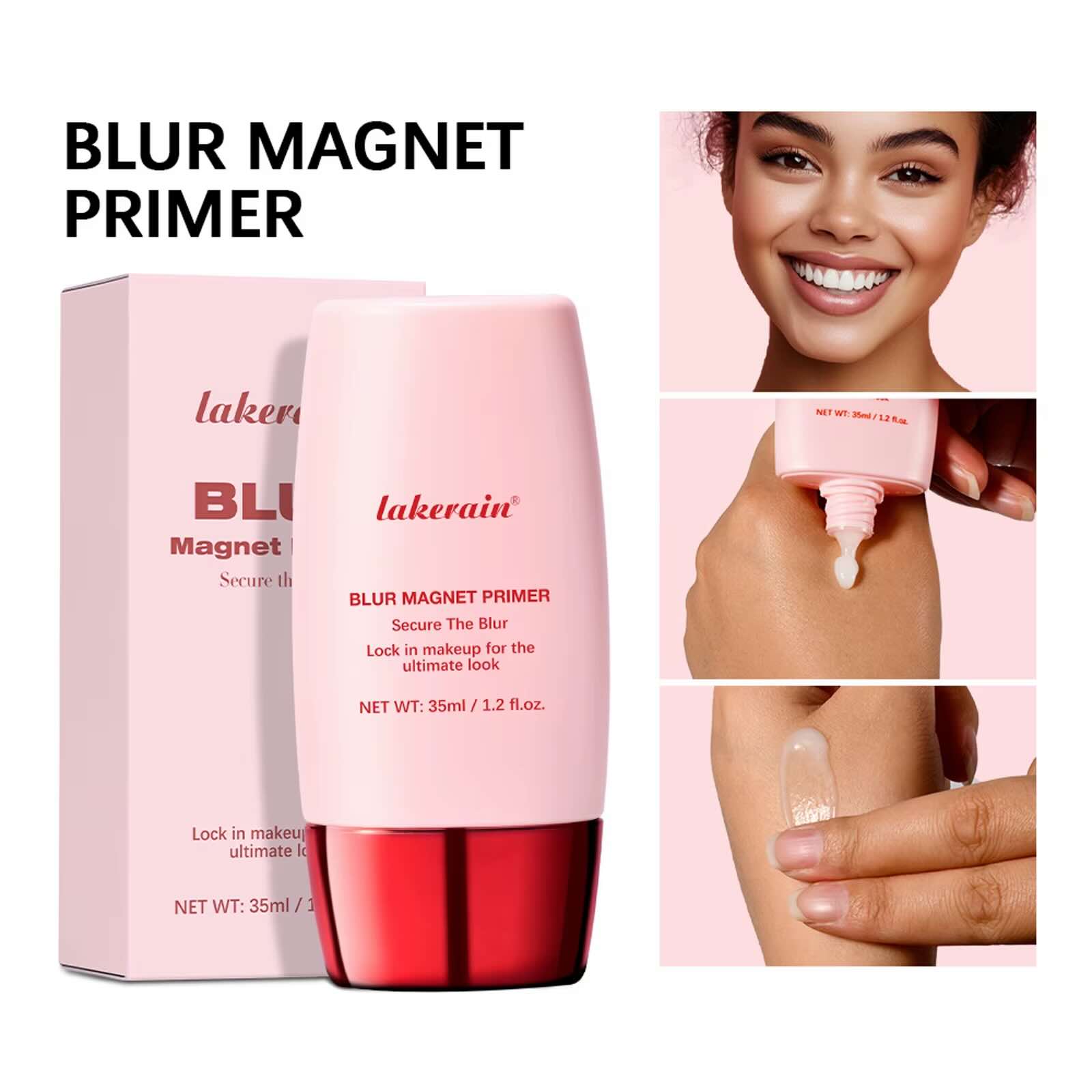 Lakerain Matte Makeup Prep Lotion – Pore-Blurring Face Primer & Multi-Functional Concealer for Smooth, Natural Finish