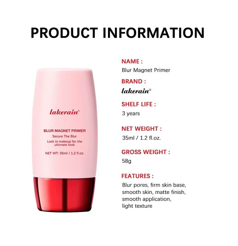 Lakerain Matte Makeup Prep Lotion – Pore-Blurring Face Primer & Multi-Functional Concealer for Smooth, Natural Finish