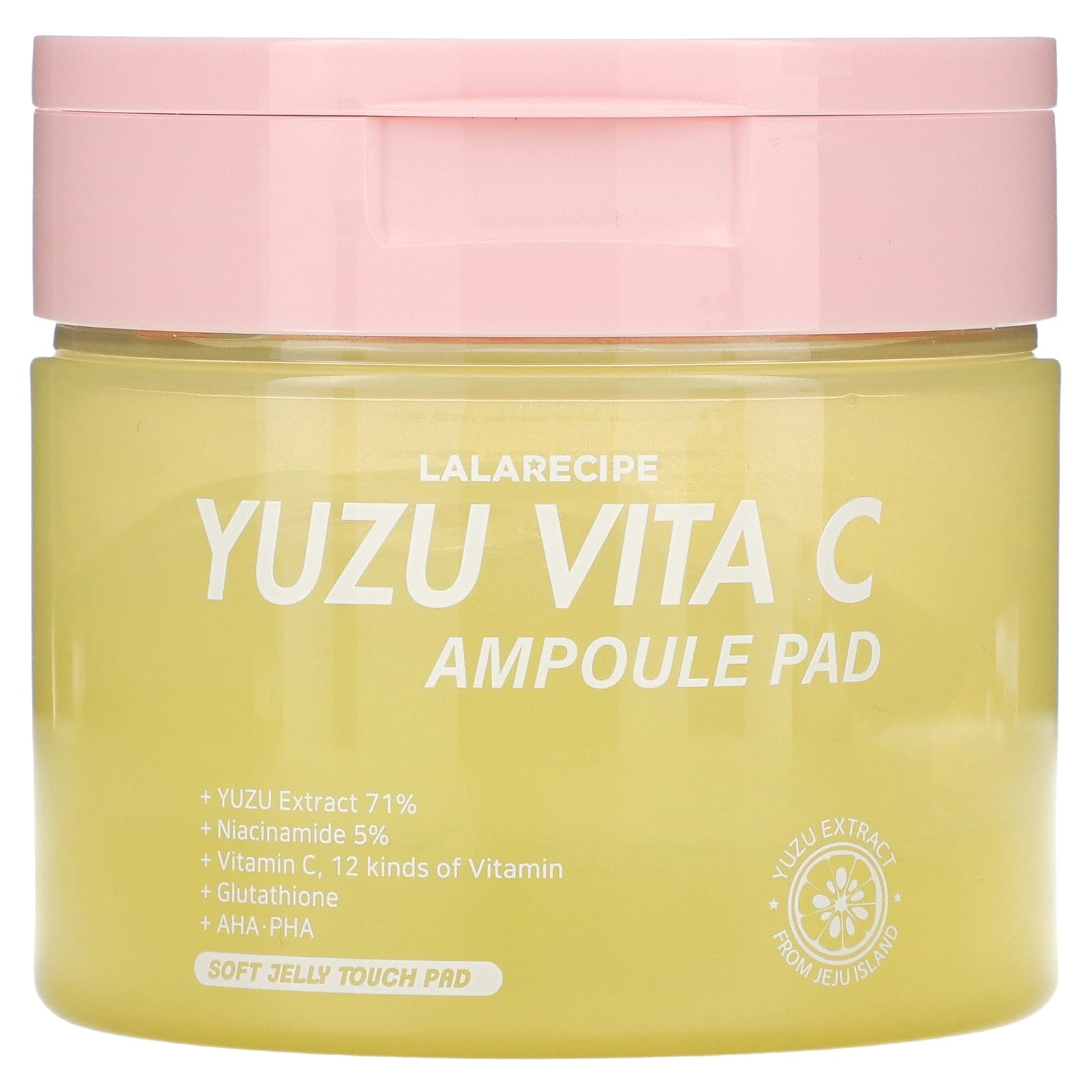 LaLaRecipe Yuzu Vita‑C Ampoule Pad – 80 Pads, 150 ml