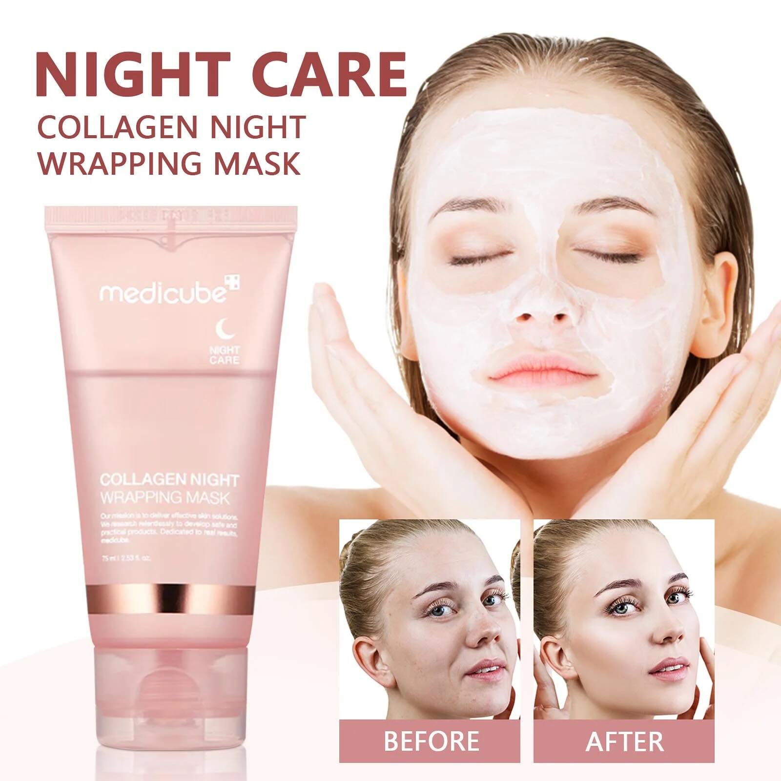 Medicube PDRN Pink Peptide Serum & Collagen Jelly Cream Set – Brightening, Firming, Overnight Hydration & Peel-Off Facial Mask with Niacinamide & Hydrolyzed Collagen