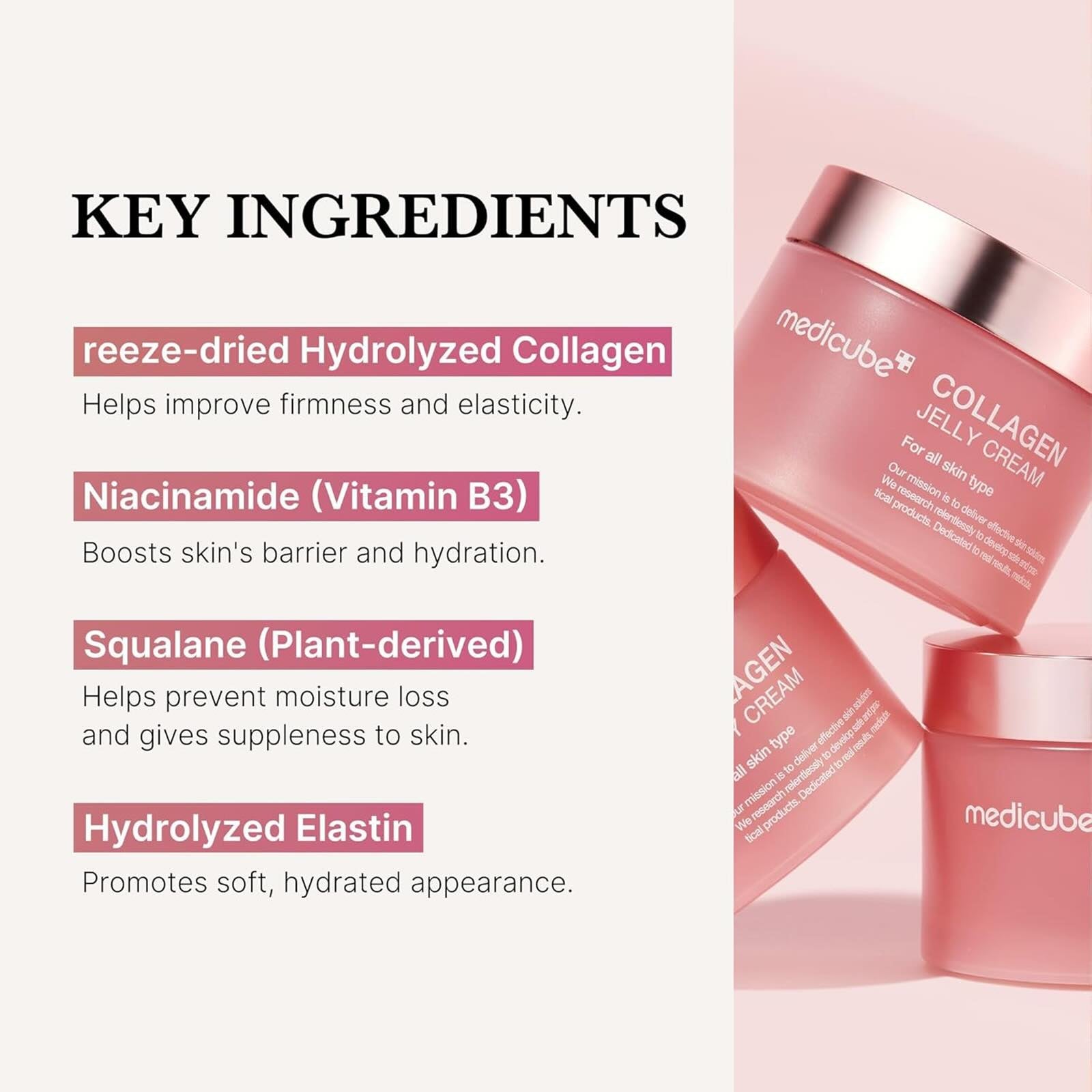 Medicube PDRN Pink Peptide Serum & Collagen Jelly Cream Set – Brightening, Firming, Overnight Hydration & Peel-Off Facial Mask with Niacinamide & Hydrolyzed Collagen