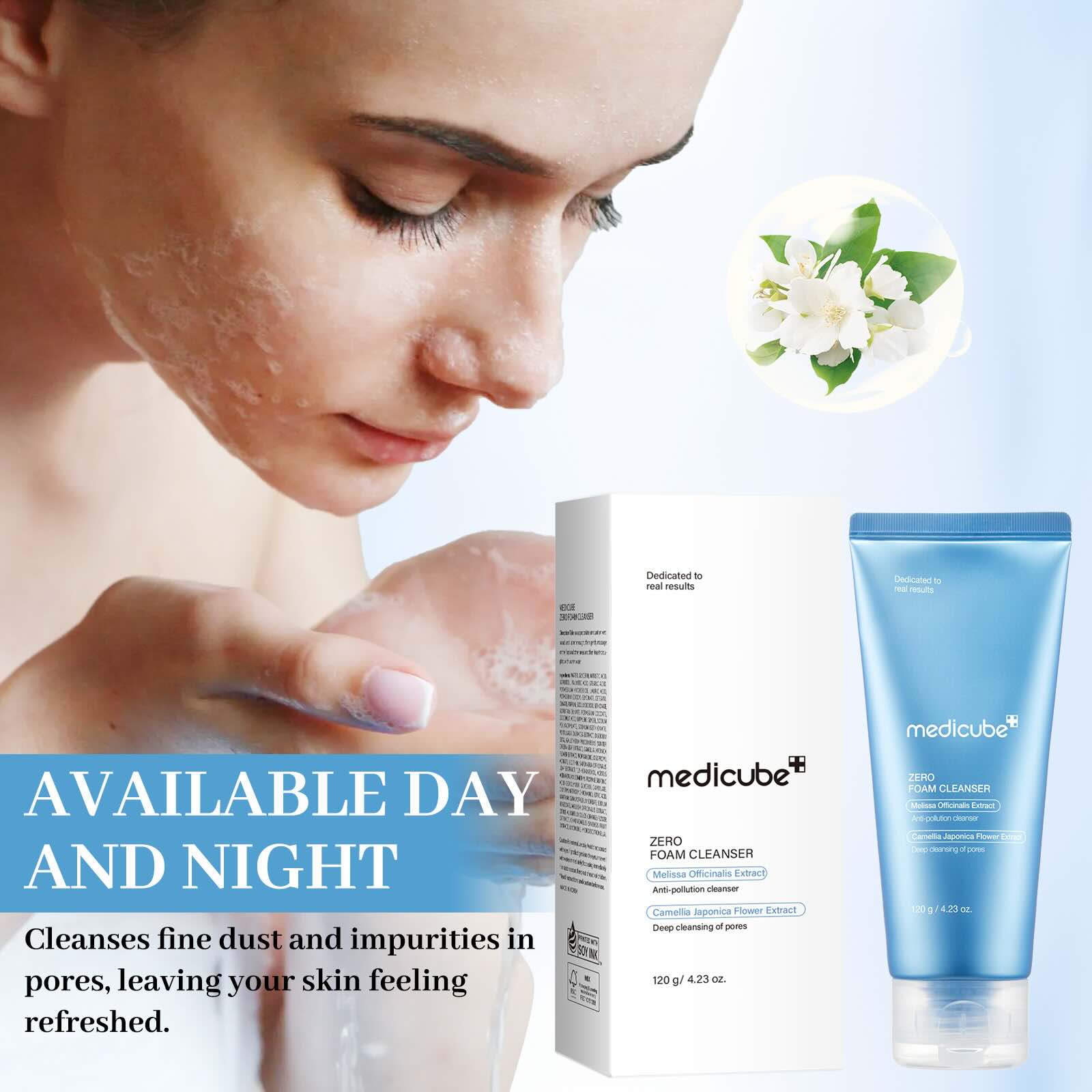 Medicube Zero Foam Cleanser – Pore Minimizing Face Wash for Sensitive Skin, Sebum Control & Hydration, 4.23 oz | Korean Skincare