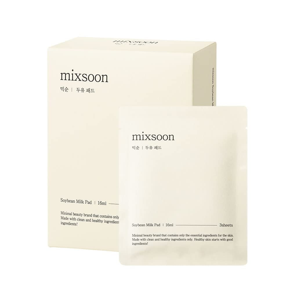 Mixsoon Soybean Milk Pad Set – 10 Packs × 3 Sheets | Fermented Soy & Ceramide Hydrating Pads
