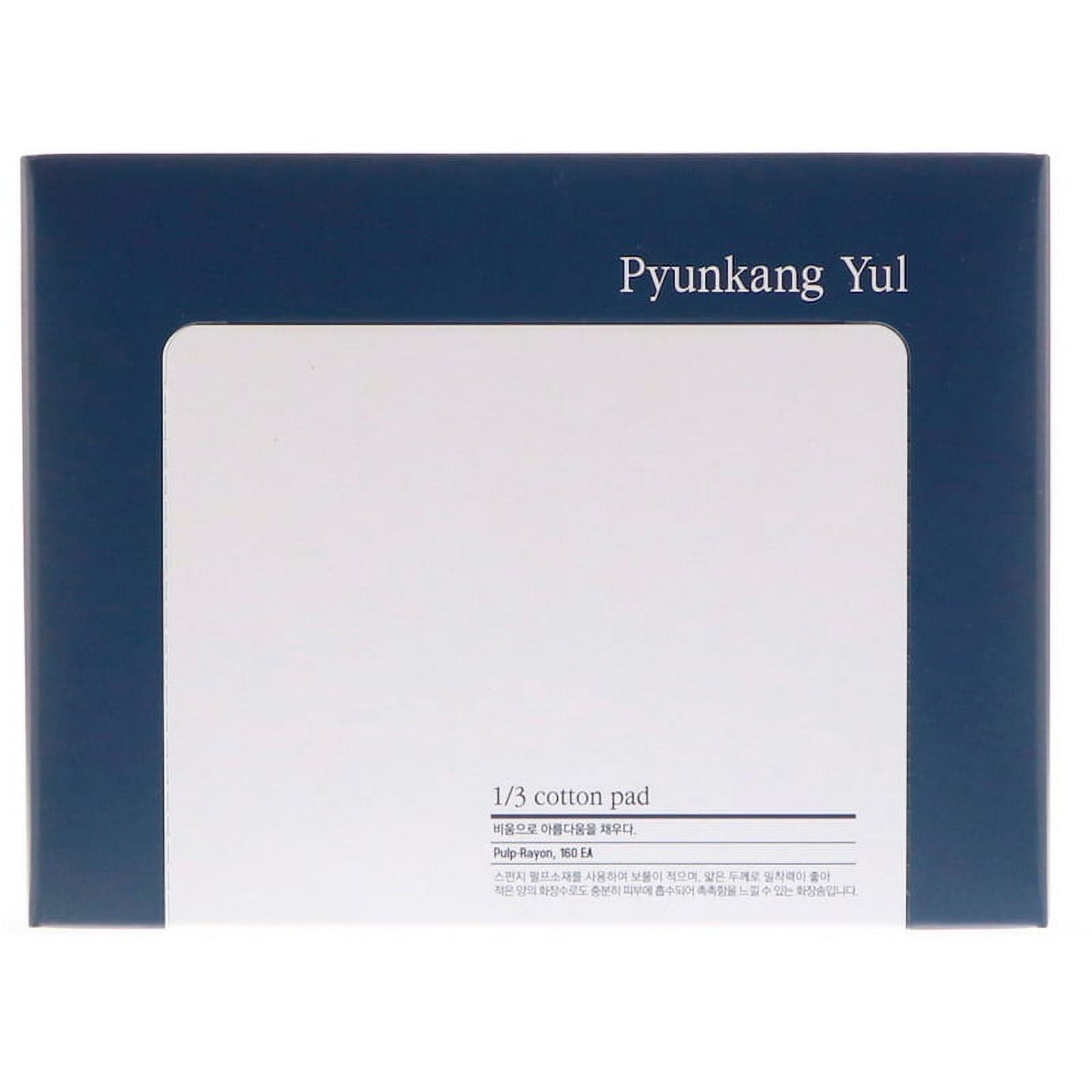 Pyunkang Yul 1/3 Cotton Pad – Ultra-Thin Pulp-Rayon Facial Pads, 160 Count
