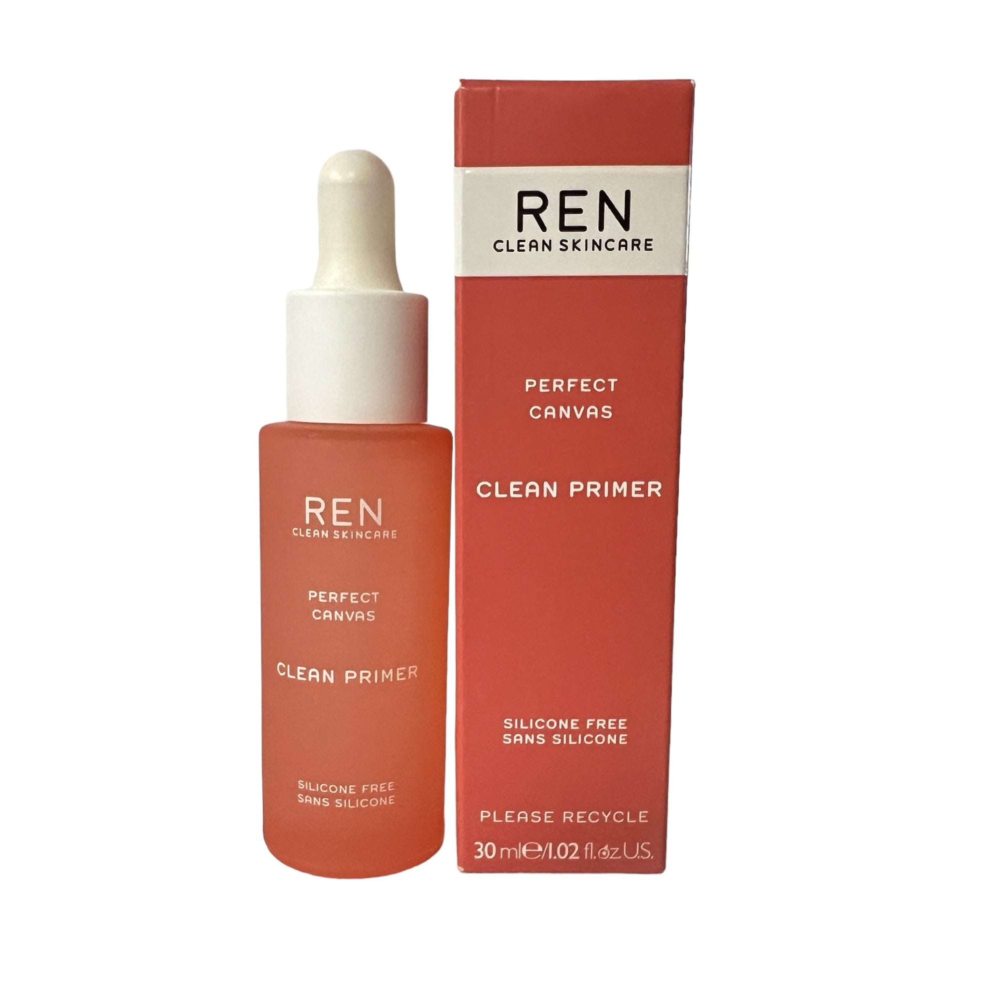 REN Clean Skincare Perfect Canvas Clean Primer – 30ml / 1.02 oz | Silicone-Free, Probiotic-Infused Makeup Primer | Smooths, Mattifies & Enhances Skin Microbiome