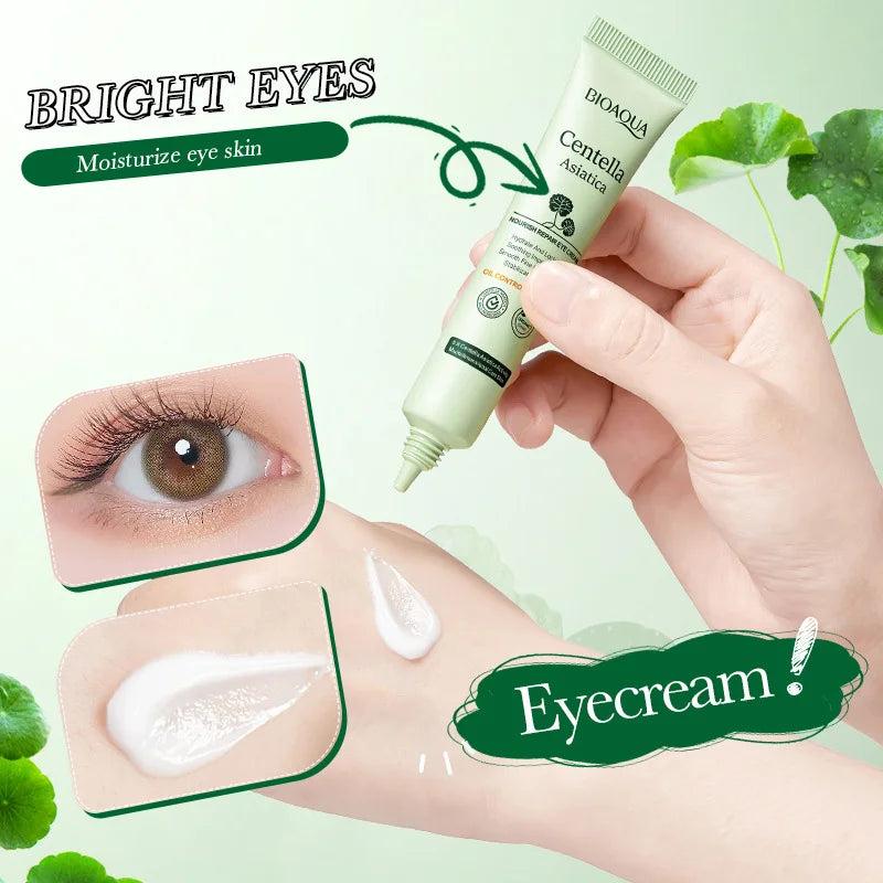 BIOAQUA Centella Eye Cream – Anti-Dark Circles, Puffiness & Firming Eye Treatment, 20g
