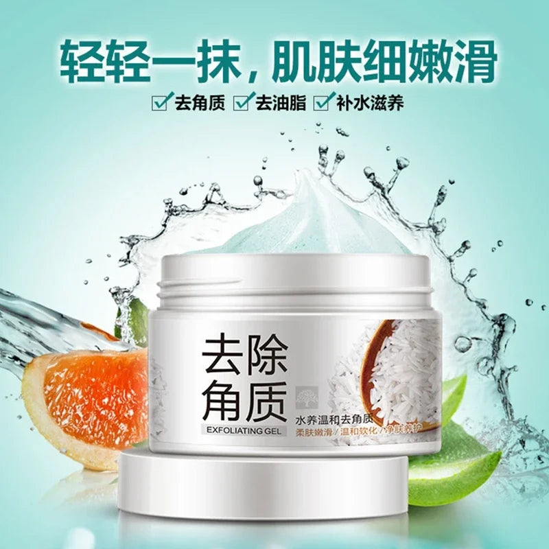 BIOAQUA Facial Cleanser & Natural Exfoliating Peeling Gel – Brightening Face Scrub for Smooth Skin