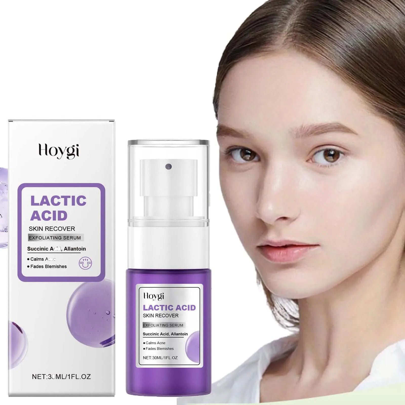 Hoygi Lactic Acid Exfoliating Serum – Anti-Acne, Brightening, 30ml