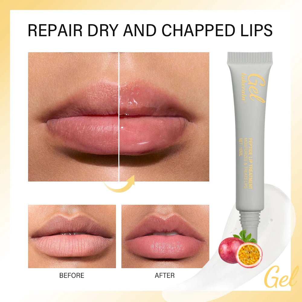 Lakerain Peptide Lip Treatment Jelly – Hydrating & Plumping Lip Balm Gel for Fine Lines & Repair (10ml)