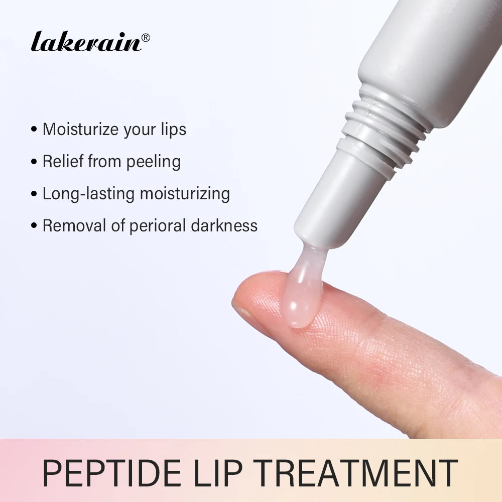 Lakerain Peptide Lip Treatment Jelly – Hydrating & Plumping Lip Balm Gel for Fine Lines & Repair (10ml)