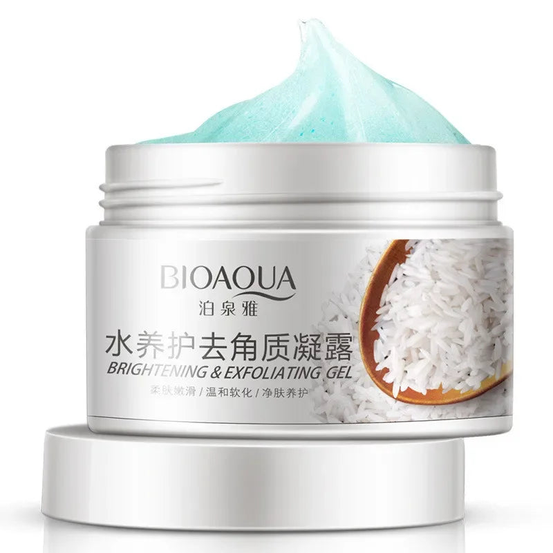 BIOAQUA Facial Cleanser & Natural Exfoliating Peeling Gel – Brightening Face Scrub for Smooth Skin
