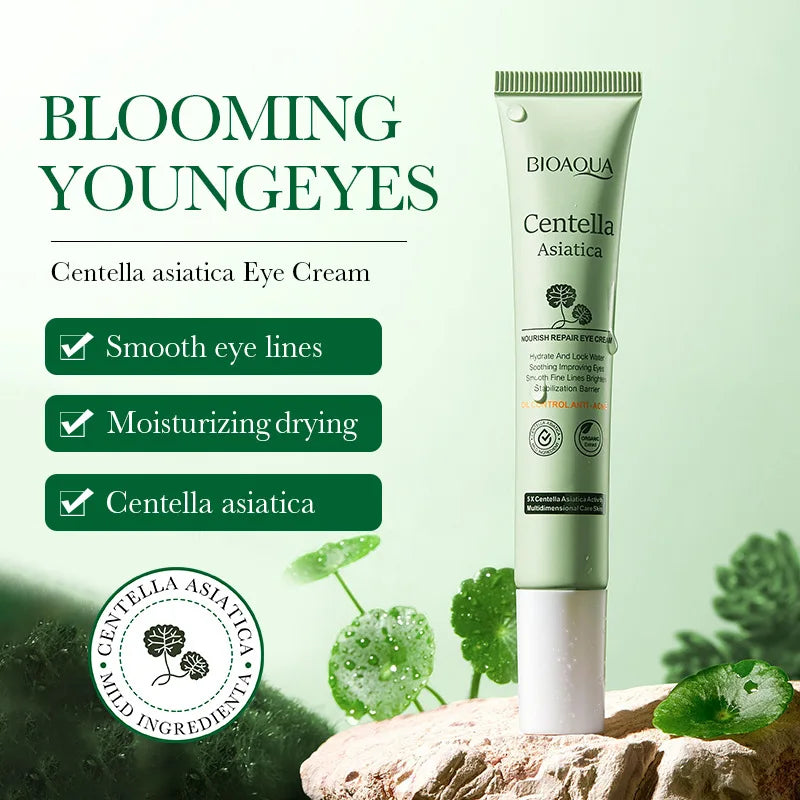 BIOAQUA Centella Eye Cream – Anti-Dark Circles, Puffiness & Firming Eye Treatment, 20g
