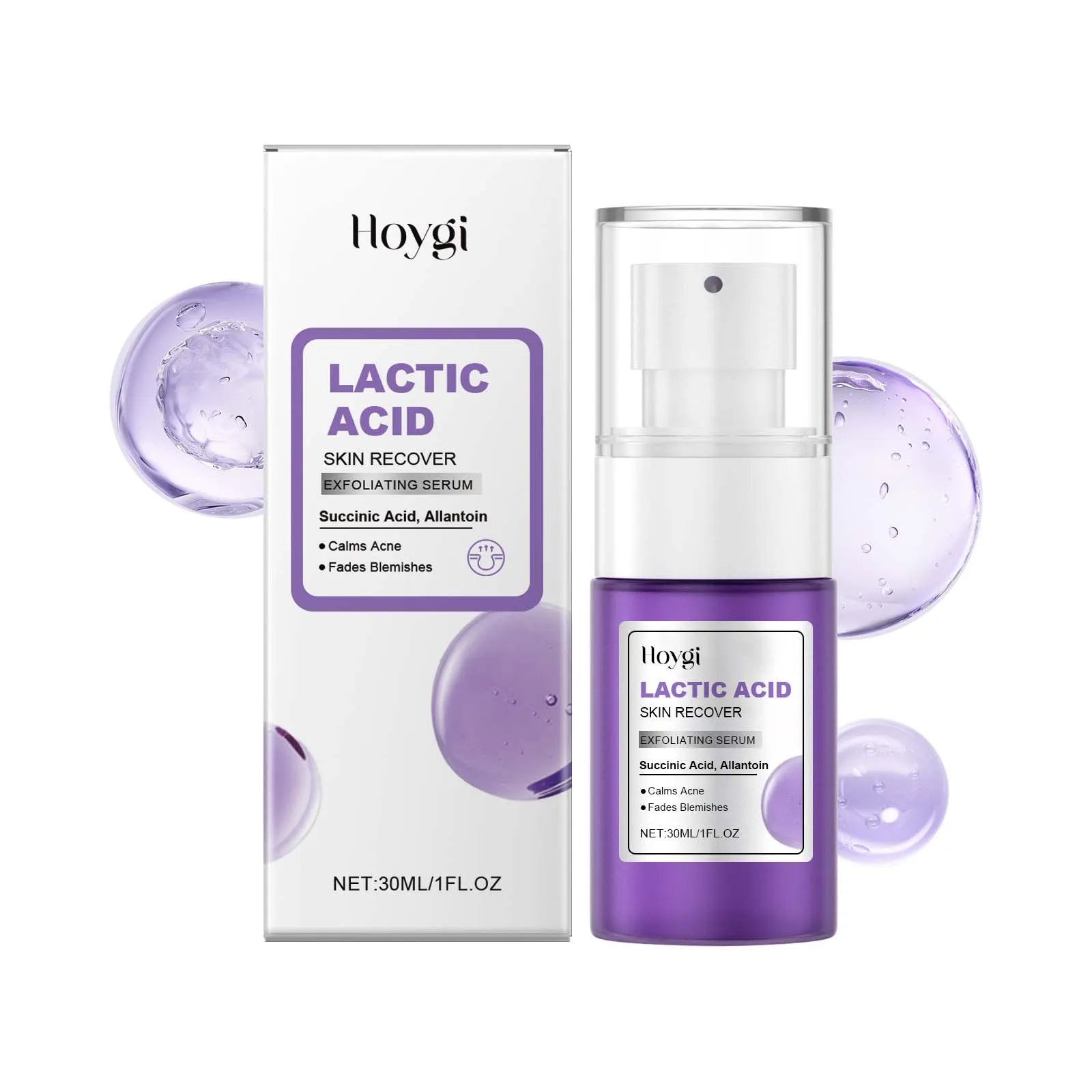 Hoygi Lactic Acid Exfoliating Serum – Anti-Acne, Brightening, 30ml