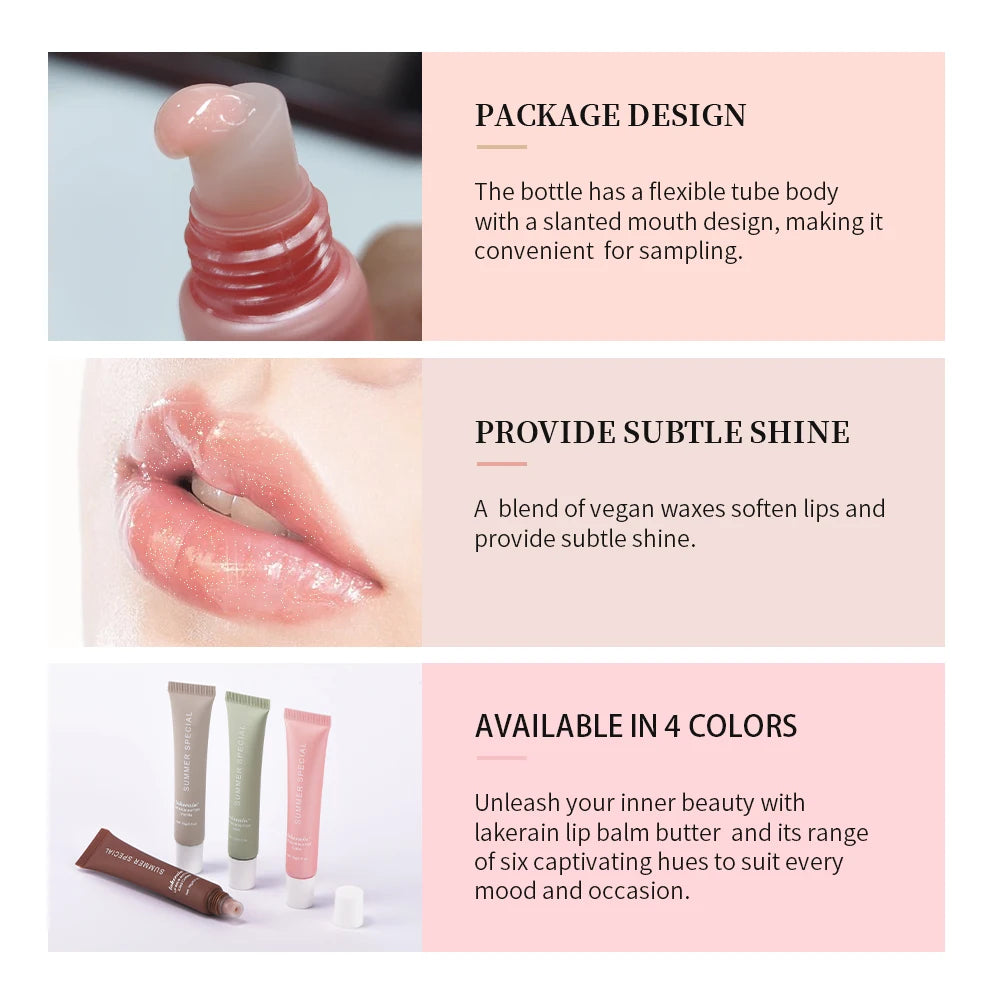 Lakerain Moisturizing Lip Balm Butter – Nourishing & Smoothing Lip Care for Dry, Chapped Lips