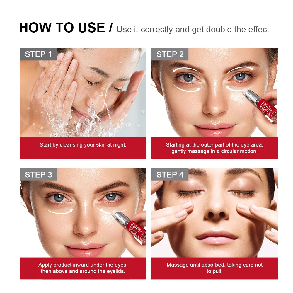 Lakerain Retinol Eye Cream Stick – Dark Circle Lightening & Firming Eye Serum for Women, 3g