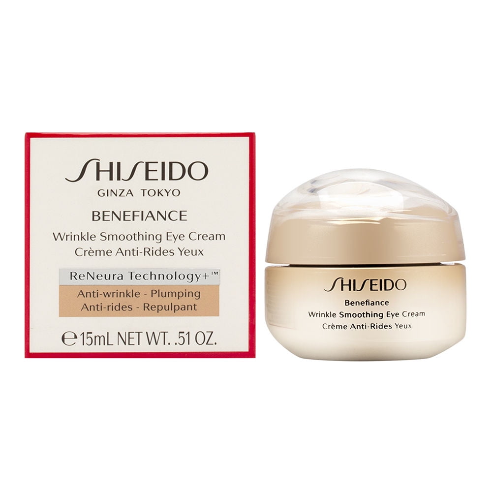 Shiseido Benefiance Wrinkle Smoothing Eye Cream – 15ml / 0.51oz | Anti-Aging Eye Cream for All Skin Types | Targets Wrinkles, Dark Circles & Puffiness | Non-Comedogenic