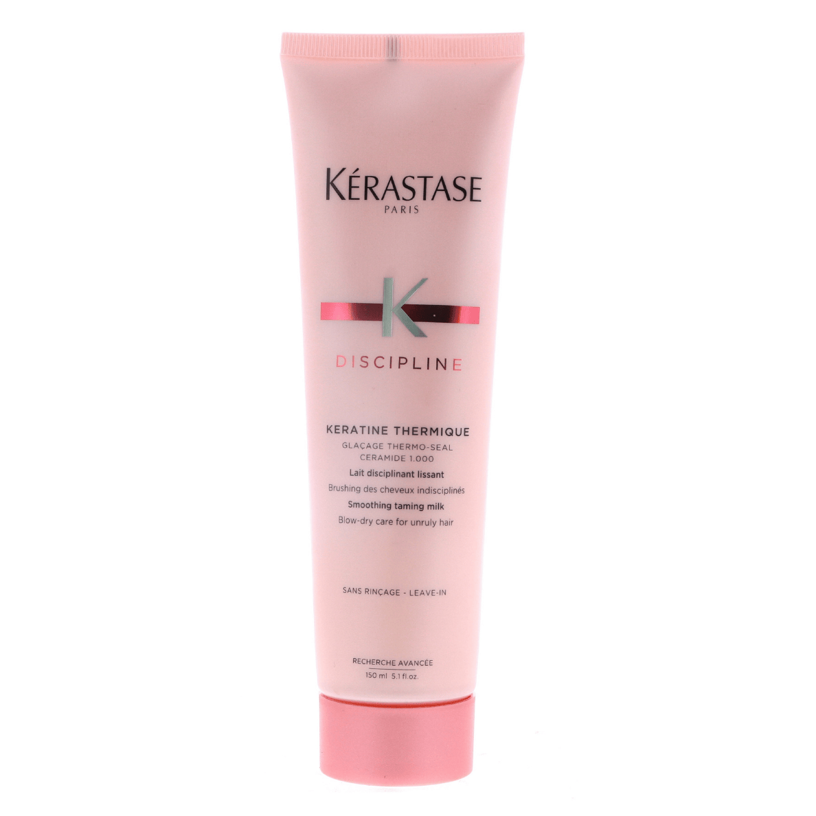 Kerastase Discipline Keratine Thermique Smoothing Taming Milk 5.1 oz – Anti-Frizz Blow-Dry Primer for Unruly Hair**
