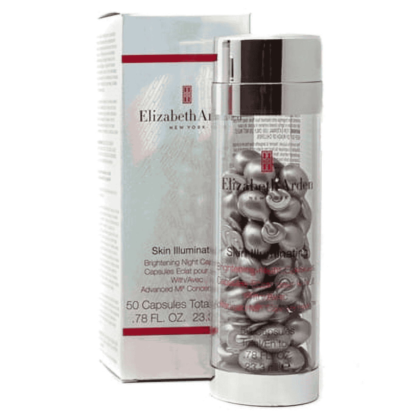Elizabeth Arden VISIBLE WHITENING Melanin Control Night Capsules – 50 Capsules / 0.78 Fl Oz – Advanced Brightening Serum with Niacinamide & Vitamin C