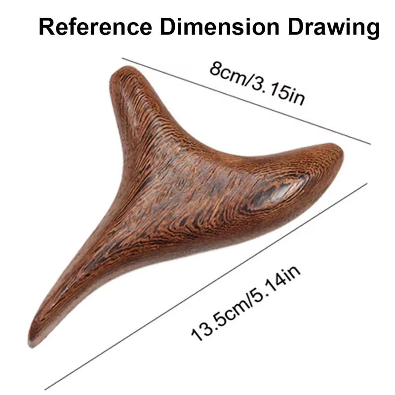 Wood Gua Sha Massage Tool – Natural Wooden Lymphatic Drainage & Deep Tissue Trigger Point Body Massager