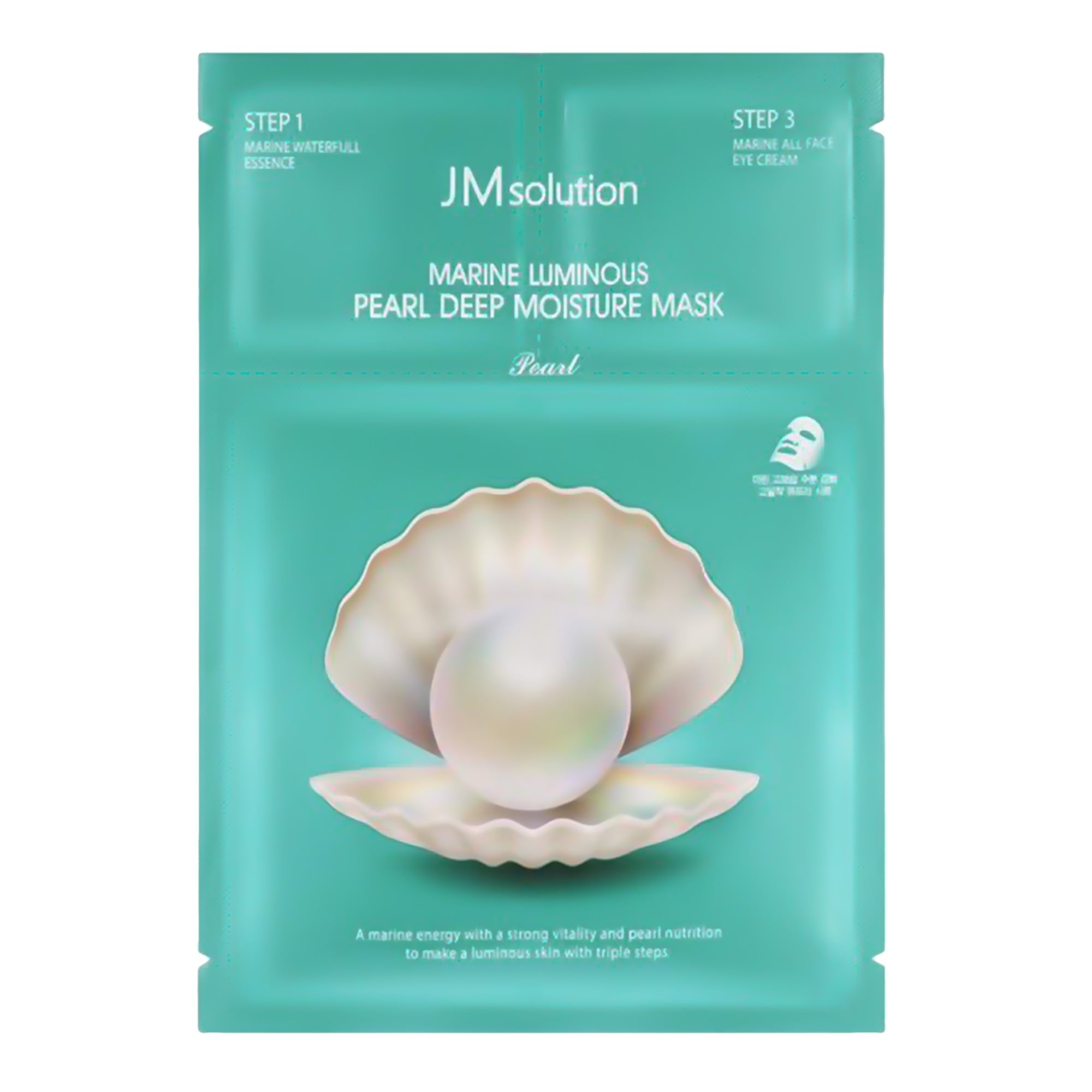 JM Solution Marine Pearl Deep Moisture Mask – 10‑Pack