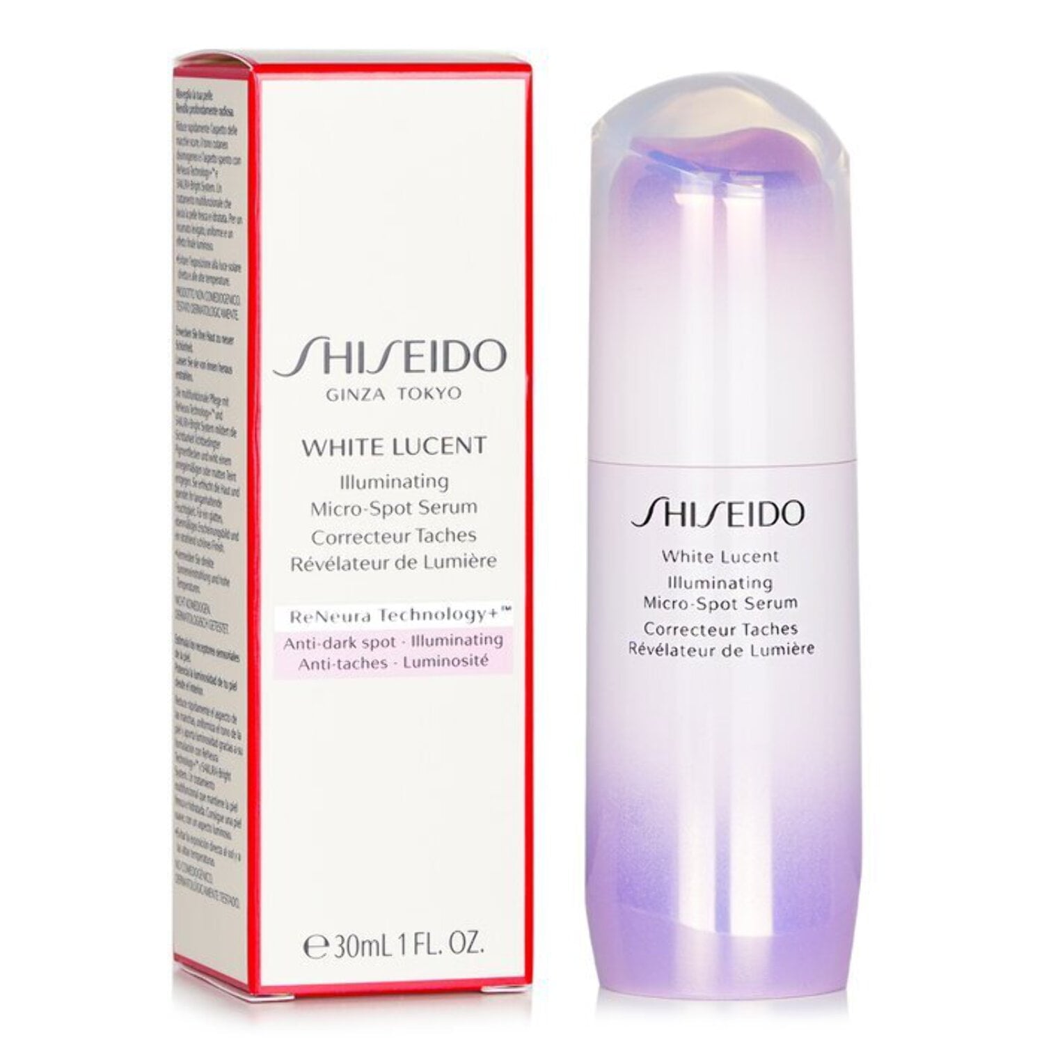 Shiseido White Lucent Illuminating Micro-Spot Serum – 30ml | Brightening Serum for Dark Spots & Uneven Skin Tone | Non-Comedogenic