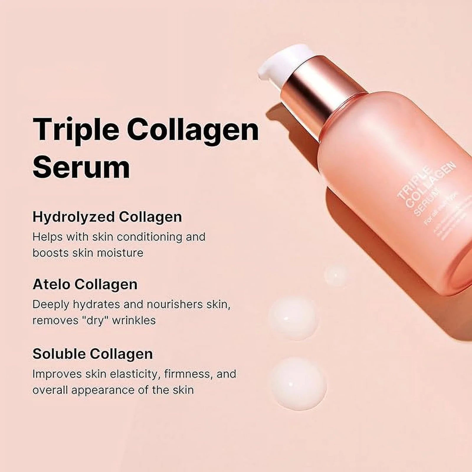 Medicube Triple Collagen Serum – Lightweight Hydrating Serum 1.85 fl oz