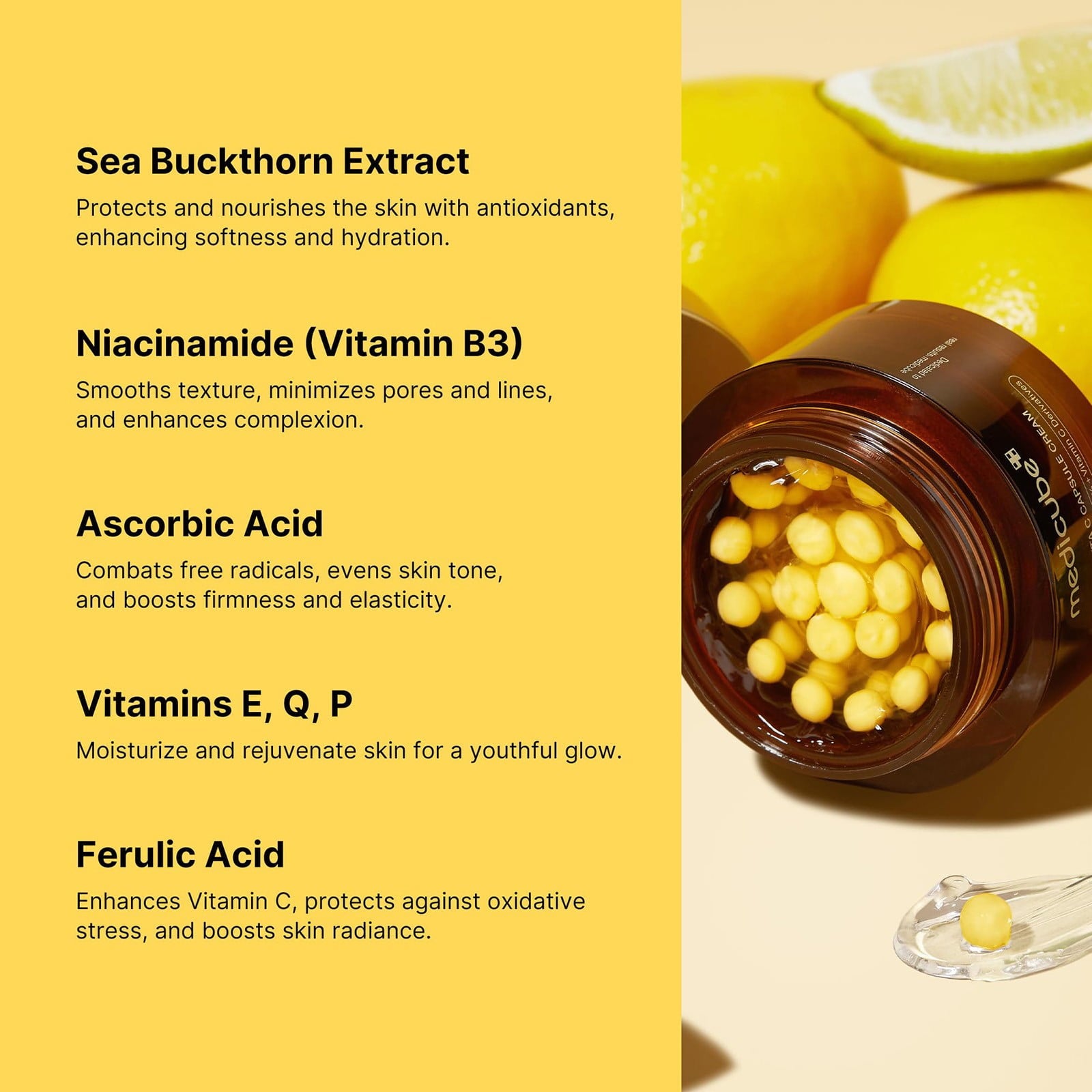 Medicube Deep Vitamin C Golden Gel Moisturizer – Anti-Wrinkle, Hydrating, Radiance Boosting Korean Skincare (1.94 oz)