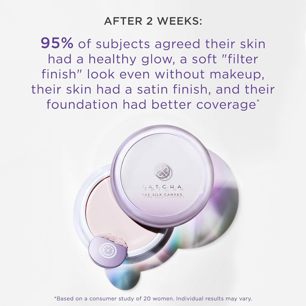 Tatcha the Silk Canvas | Poreless Primer for Face Makeup, Lasts Longer and Instantly Perfects Skin, 20 G | 0.7 Oz