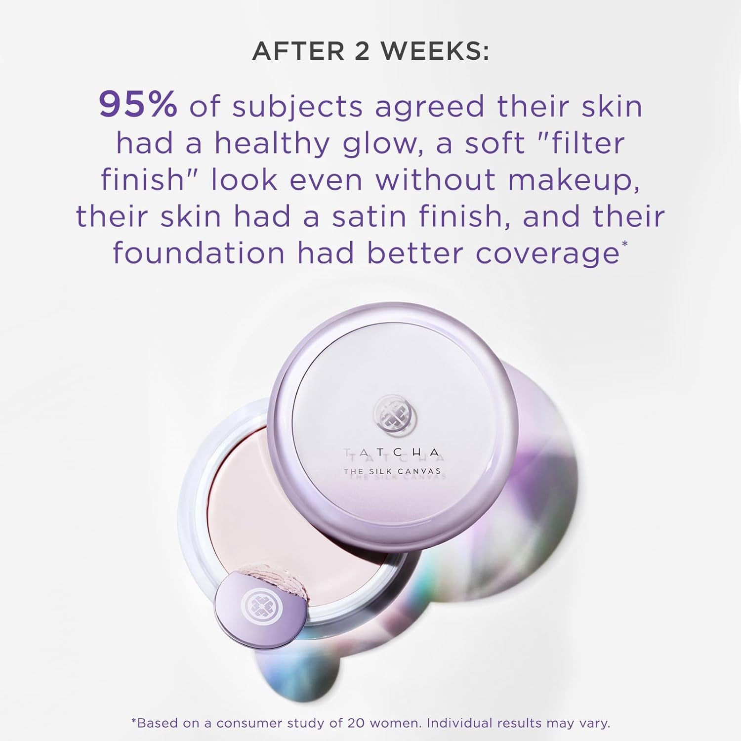 Tatcha the Silk Canvas | Poreless Primer for Face Makeup, Lasts Longer and Instantly Perfects Skin, 20 G | 0.7 Oz