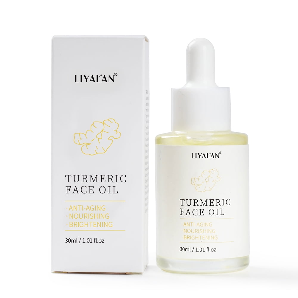 LIYAL’AN Turmeric Facial Cleanser 120ml – Natural Gel Face Wash for Acne Treatment, Oil Control & Skin Brightening