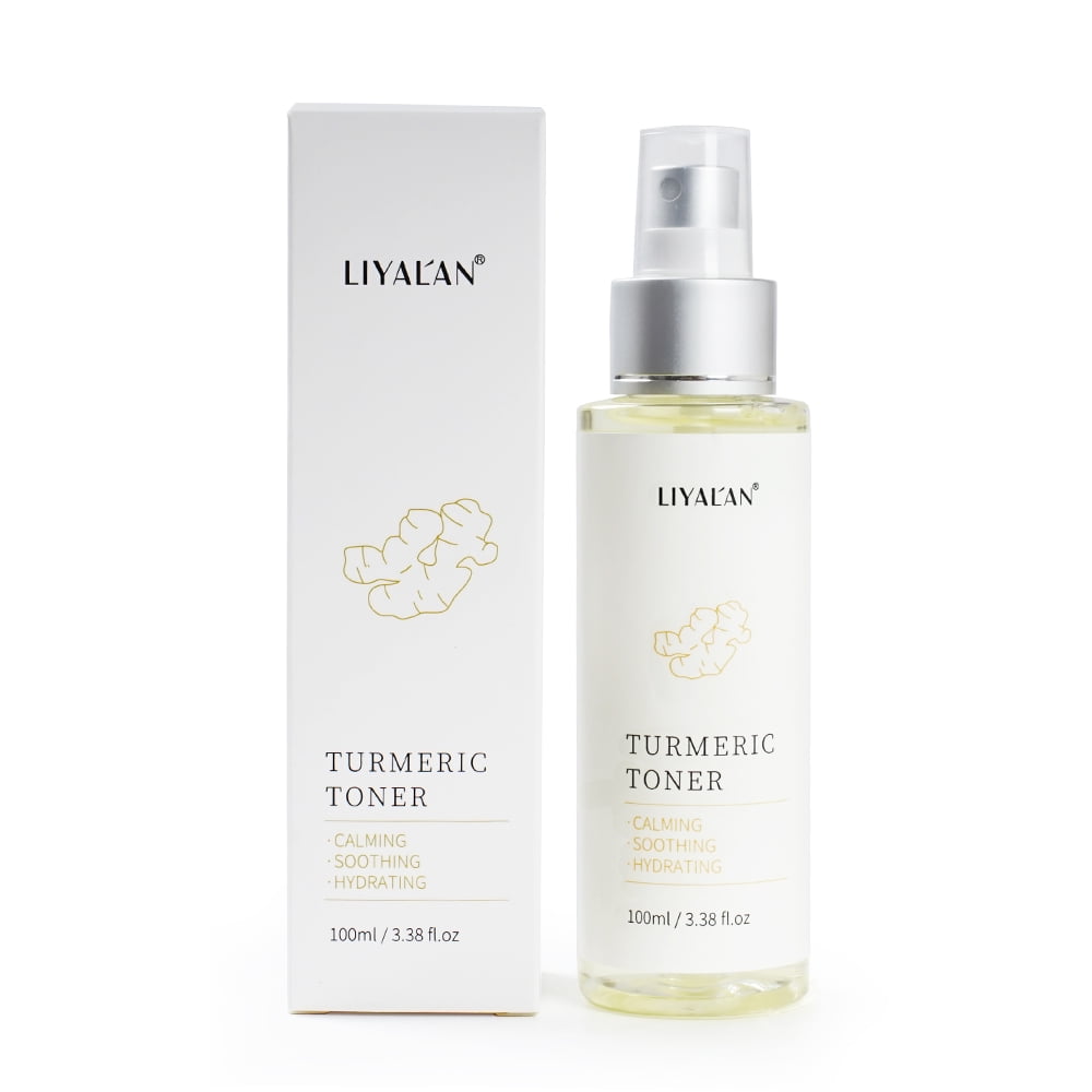 LIYAL’AN Turmeric Facial Cleanser 120ml – Natural Gel Face Wash for Acne Treatment, Oil Control & Skin Brightening