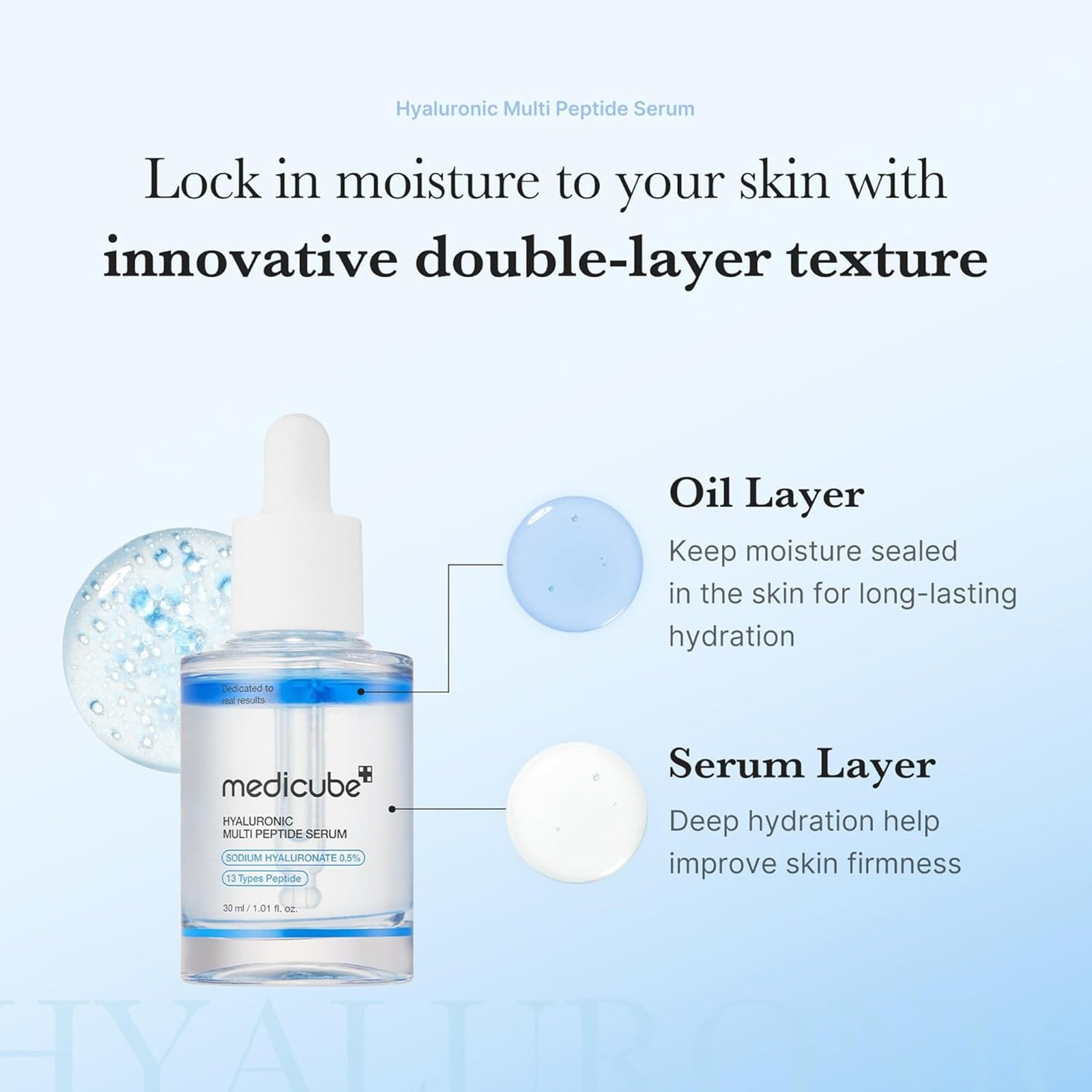 Medicube Hyaluronic Peptide PDRN Serum – Hydrating Glow Booster 30ml