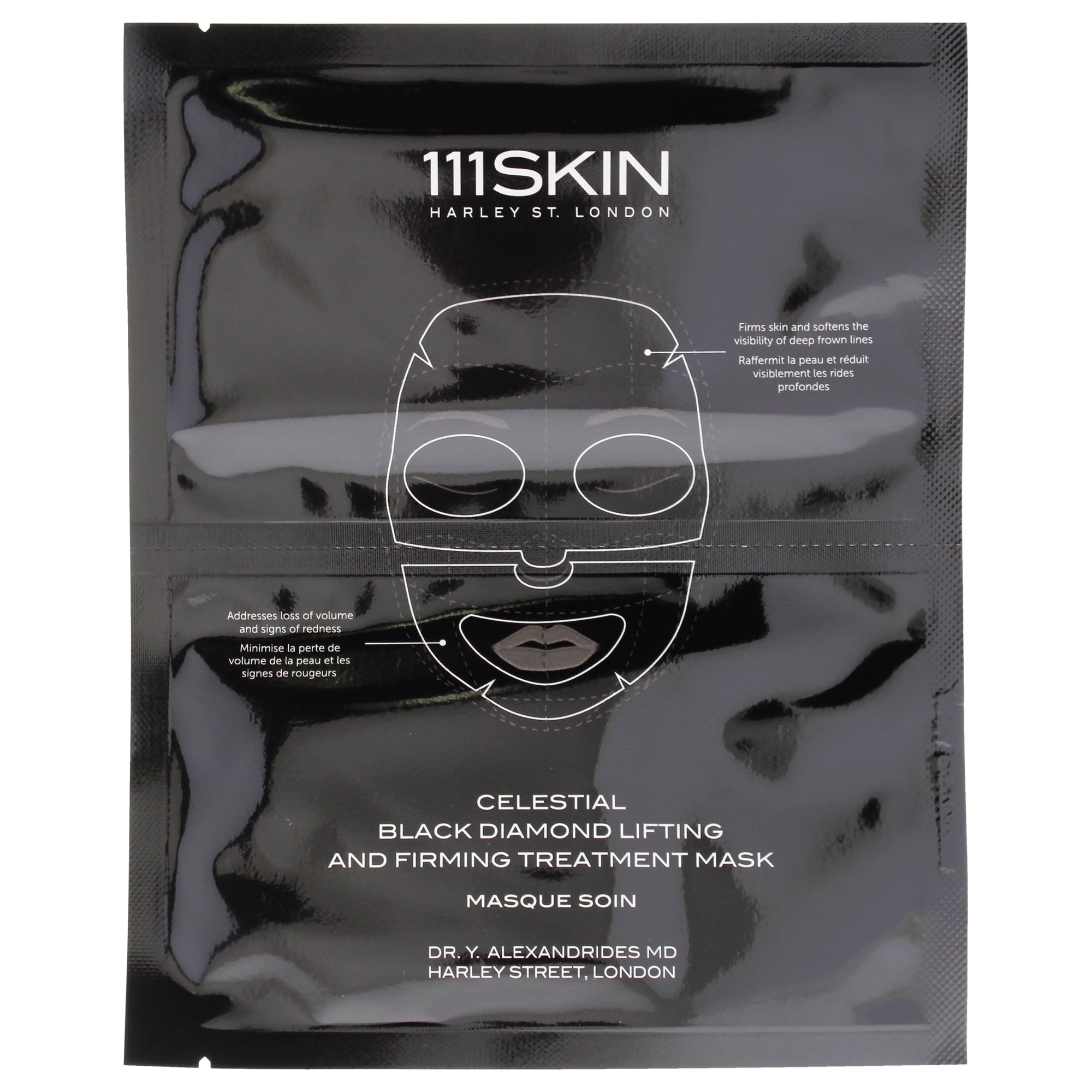 111SKIN Celestial Black Diamond Lifting & Firming Treatment Mask – 5-Piece Set | Anti-Aging Hydrogel Face Masks for Firmness, Hydration & Radiance