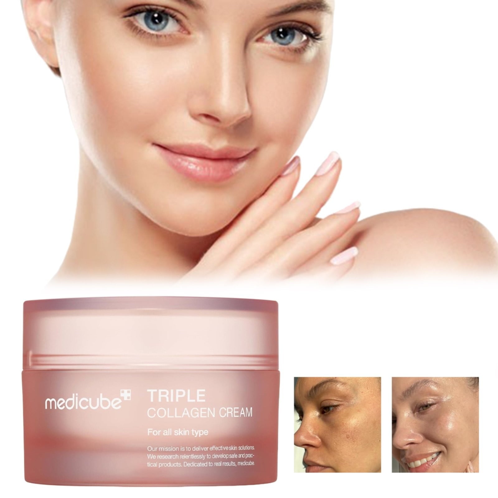 Medicube Triple Collagen Cream – Firming & Hydrating Moisturizer 50ml 1.69 Oz 