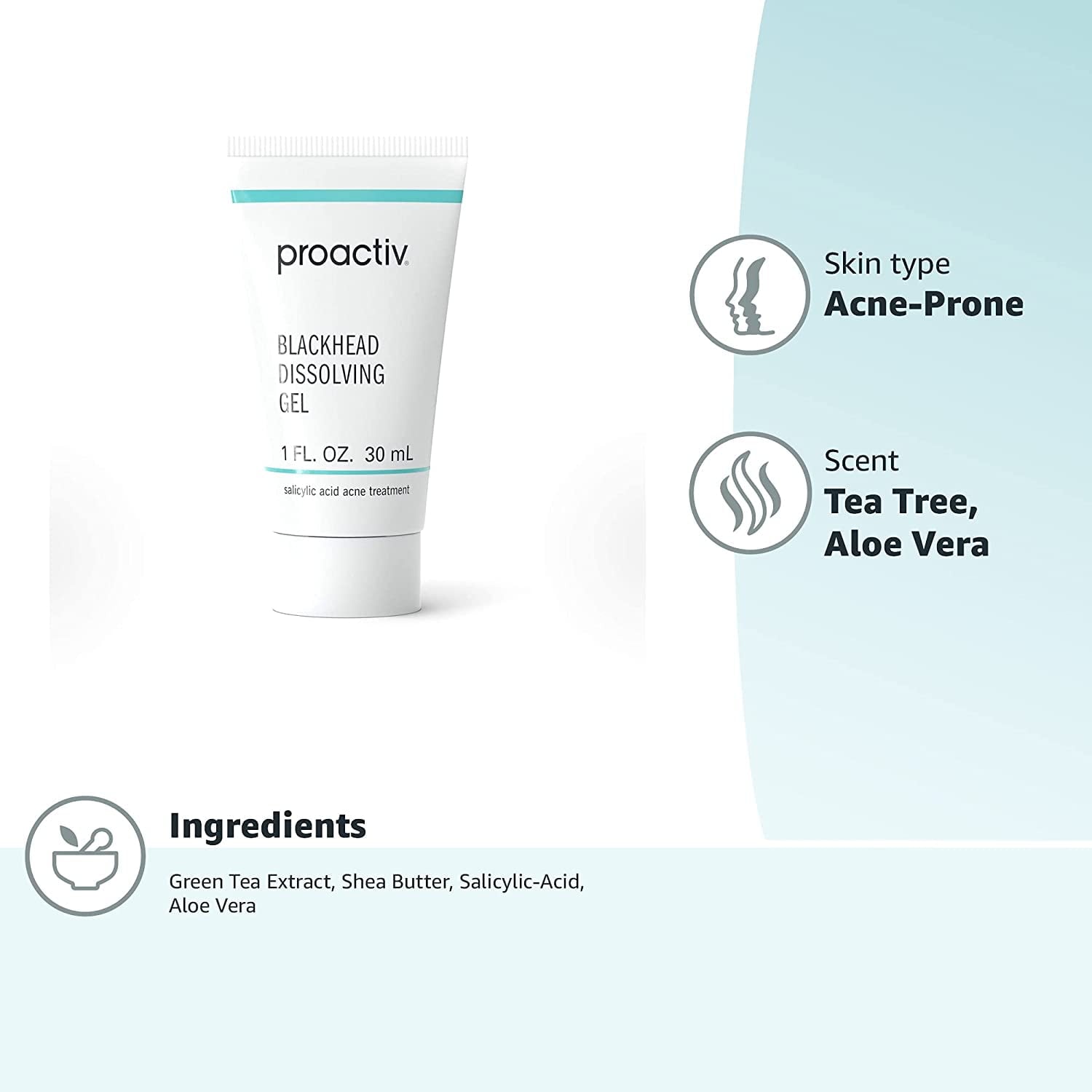Proactiv Blackhead Dissolving Gel 1 fl oz – Salicylic Acid & Aloe Acne Treatment for Unclogging Pores, Dissolving Blackheads & Reducing Blemishes