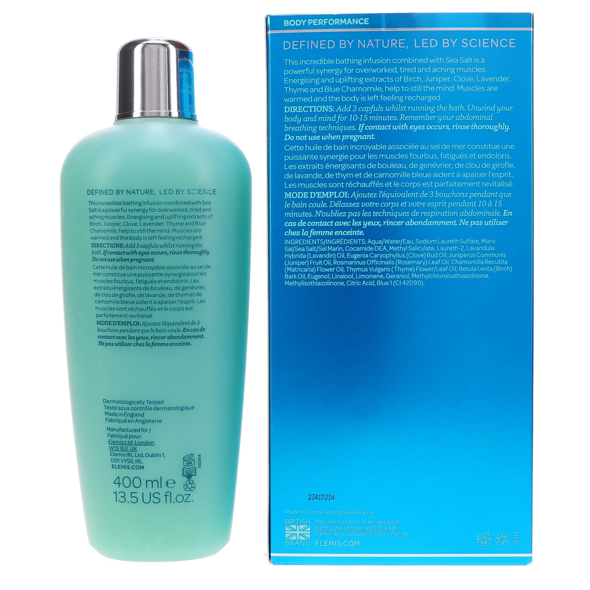 ELEMIS Aching Muscle Super Soak – Natural Foaming Bath Soak for Soothing Sore Muscles (13.5 oz)