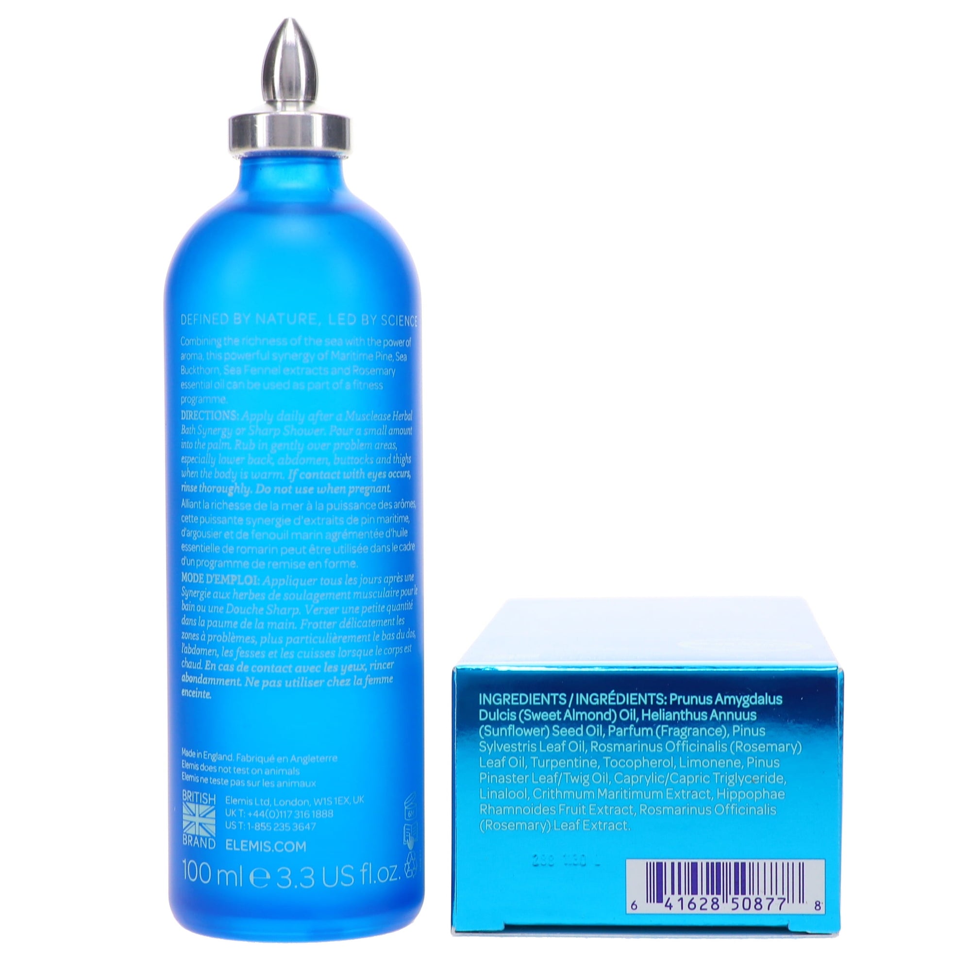 ELEMIS Musclease Active Body Oil – Fast-Absorbing, Muscle-Relaxing Body Oil with Maritime Pine and Sea Buckthorn (3.3 fl oz)
