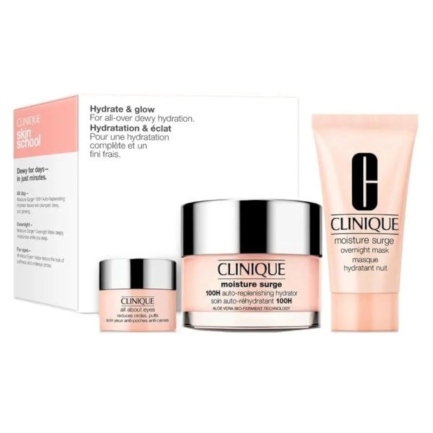 Clinique Hydrate + Glow Skincare Set, 3 Pieces