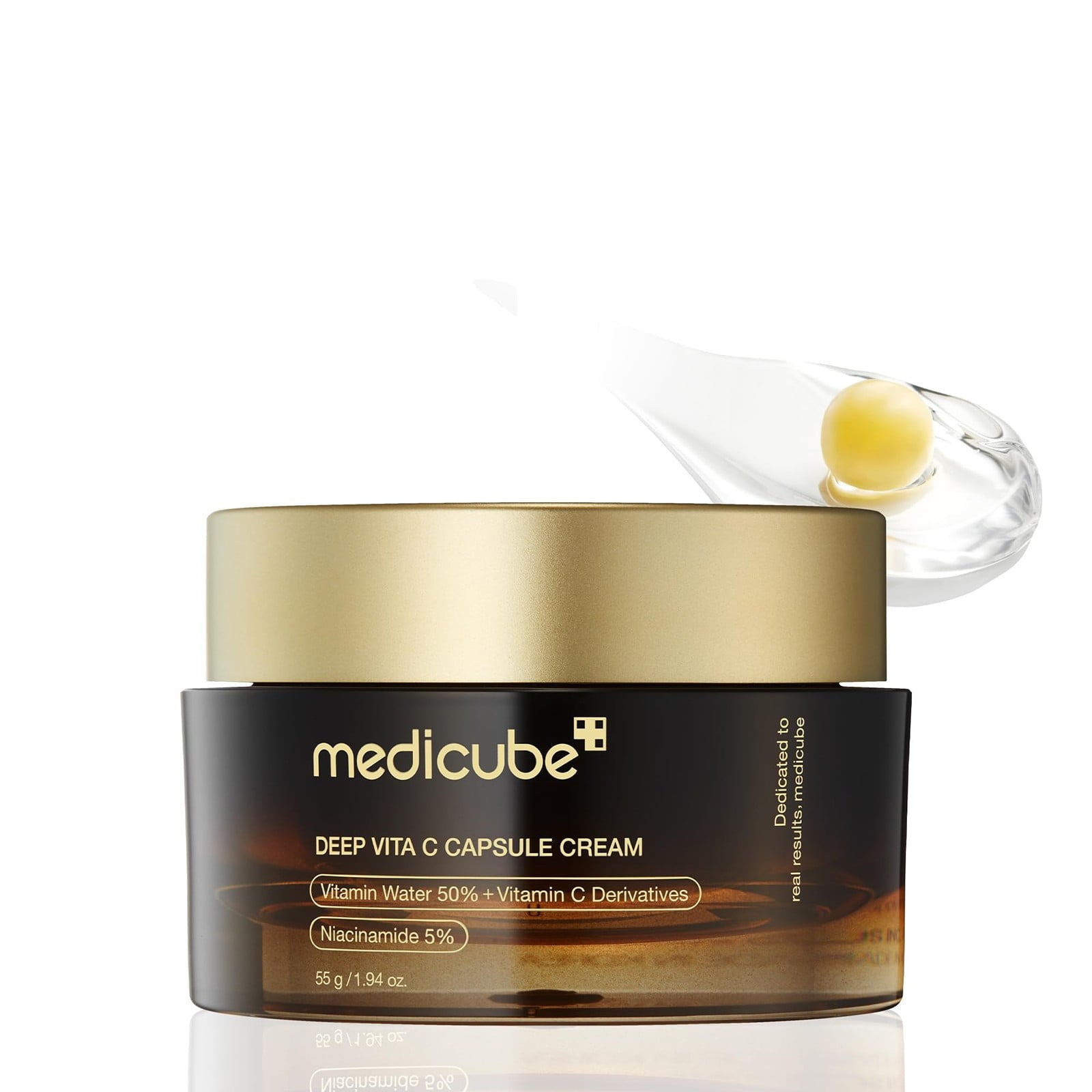 Medicube Deep Vitamin C Golden Gel Moisturizer – Anti-Wrinkle, Hydrating, Radiance Boosting Korean Skincare (1.94 oz)
