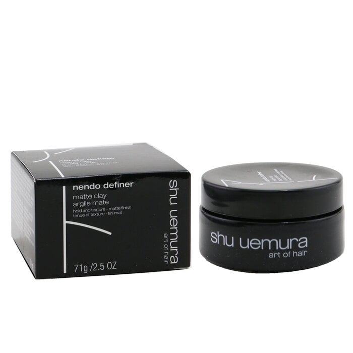 Shu Uemura Nendo Definer Matte Clay 75ml – Flexible Hold Hair Pomade for Textured, Matte Finish
