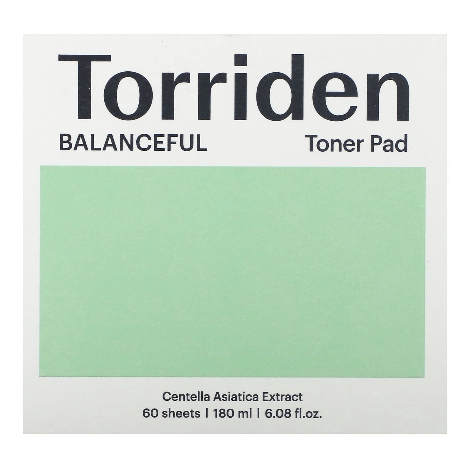 Torriden Balanceful Cica Toner Pad 60 Sheets (180ml) – Vegan Korean Exfoliating Pads with 5D Cica Complex, LHA & PHA for Sensitive, Combination Skin