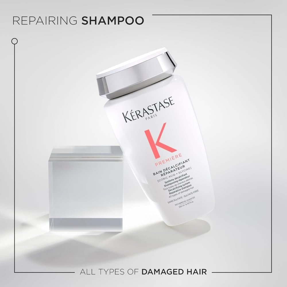 Kérastase Premiere Sulfate-Free Hair Repair Shampoo | Strengthening & Smoothing | for Breakage & All Damaged Hair Types | Removes Buildup and Decalcifies with Citric Acid